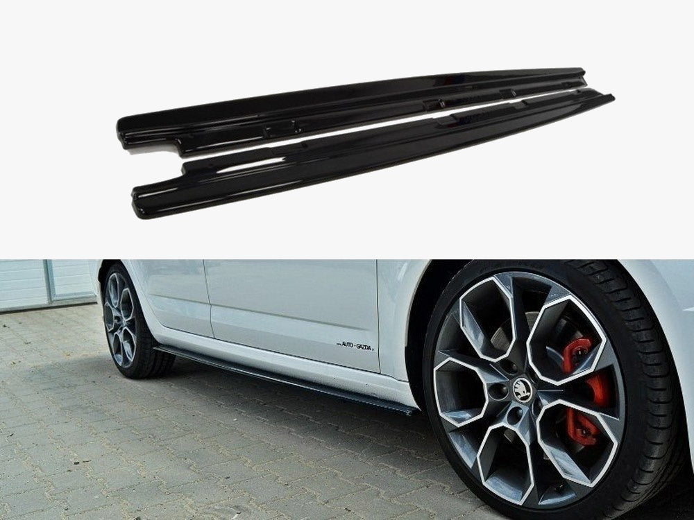Side Skirts Diffusers compatible with Skoda Octavia vRS Mk3/ Mk3.5 Hatchback/estate