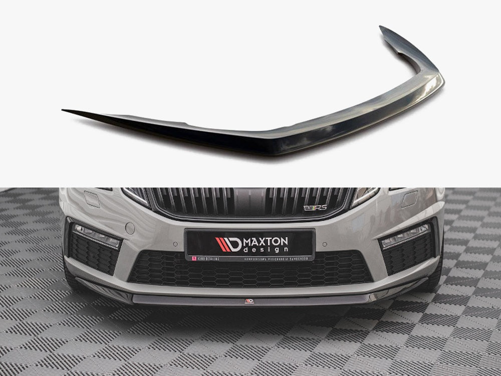 Front Splitter V.1 compatible with Skoda Octavia RS Mk3 Facelift (2016-2019)
