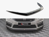 Front Splitter V.1 compatible with Skoda Octavia RS Mk3 Facelift (2016-2019)