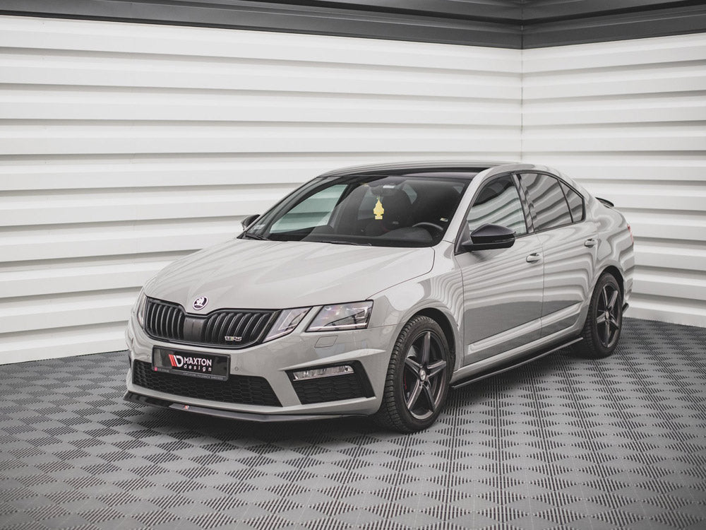 Front Splitter V.1 compatible with Skoda Octavia RS Mk3 Facelift (2016-2019)