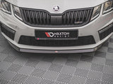 Front Splitter V.1 compatible with Skoda Octavia RS Mk3 Facelift (2016-2019)