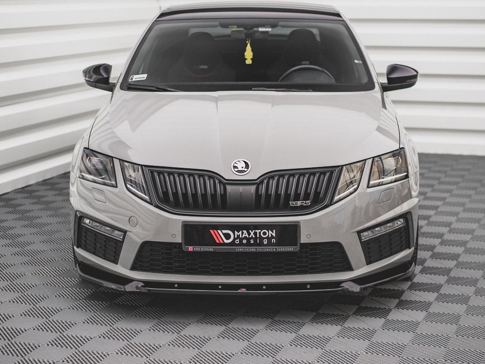Front Splitter V.2 compatible with Skoda Octavia RS Mk3 Facelift