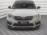 Front Splitter V.2 compatible with Skoda Octavia RS Mk3 Facelift