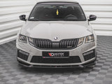 Front Splitter V.2 Skoda Octavia RS MK3 Facelift (2016-2019)