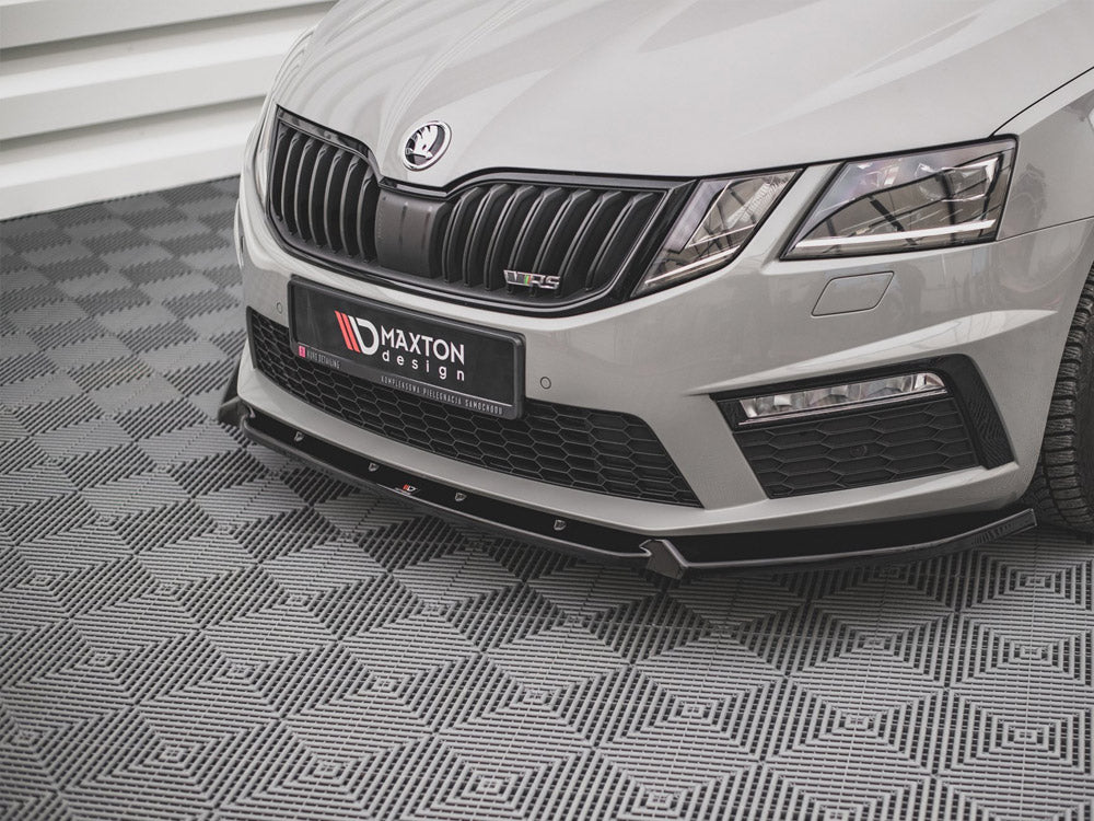 Front Splitter V.2 compatible with Skoda Octavia RS Mk3 Facelift
