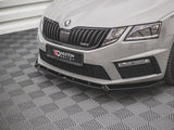 Front Splitter V.2 compatible with Skoda Octavia RS Mk3 Facelift