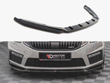 Front Splitter V.3 compatible with Skoda Octavia RS Mk3 Facelift (2016-2019)
