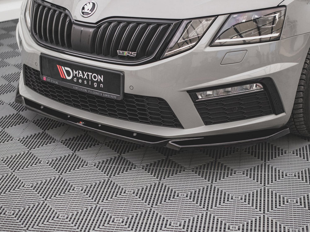 Front Splitter V.3 compatible with Skoda Octavia RS Mk3 Facelift (2016-2019)
