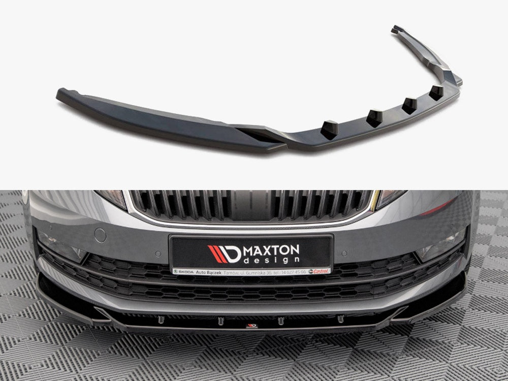 Front Splitter V.2 compatible with Skoda Octavia Mk3 Facelift (2016-2020)