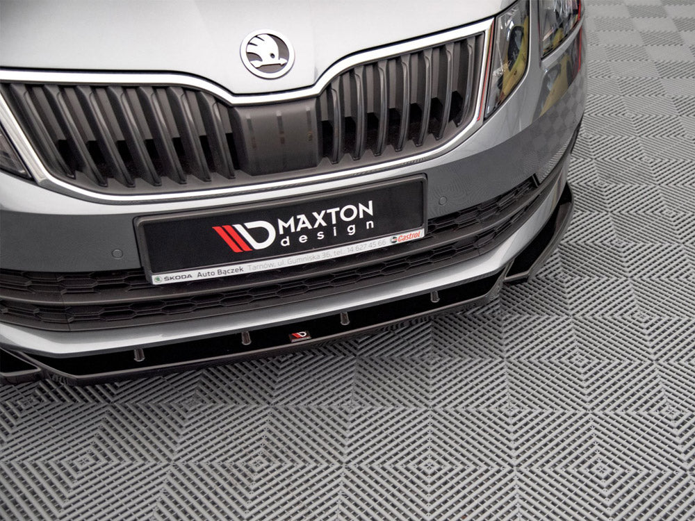 Front Splitter V.2 compatible with Skoda Octavia Mk3 Facelift (2016-2020)