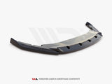 Front Splitter V1 compatible with Skoda Octavia Mk4 (2019-) - Carbon Look