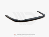 Central Rear Splitter compatible with Skoda Octavia Mk4 - Carbon Look