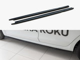 Side Skirts Diffusers V.2 compatible with Skoda Octavia Mk4 - Textured