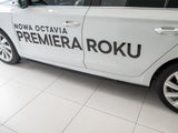 Side Skirts Diffusers V.2 compatible with Skoda Octavia Mk4 - Carbon Look