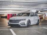 Front Splitter V.2 + Flaps compatible with Skoda Octavia RS Mk4