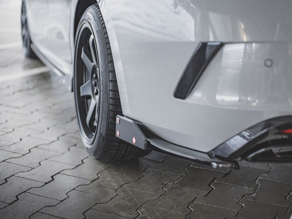Rear Side Splitters V.2 + Flaps compatible with Skoda Octavia RS Estate / Liftback Mk4 / Mk4 Facelift