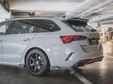 Rear Side Splitters V.2 + Flaps compatible with Skoda Octavia RS Estate / Liftback Mk4 / Mk4 Facelift