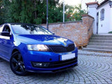 Front Splitter compatible with Skoda Rapid - Carbon Look