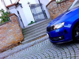 Front Splitter compatible with Skoda Rapid - Carbon Look
