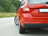 Rear Side Diffusers compatible with Skoda Rapid Spaceback - Carbon Look