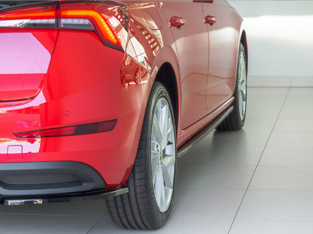 Side Skirts Diffusers compatible with Skoda Scala (2019-UP) - Carbon Look