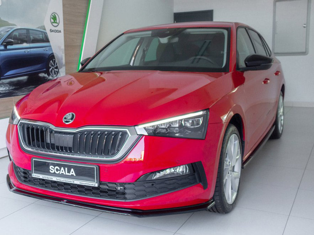 Side Skirts Diffusers compatible with Skoda Scala (2019-UP) - Carbon Look