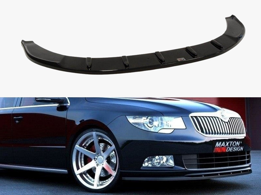 Front Splitter compatible with Skoda Superb II (For Sport Front Bumper Spoiler)