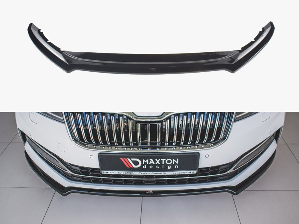 Front Splitter V.1 compatible with Skoda Superb Mk3 FL (2019-)