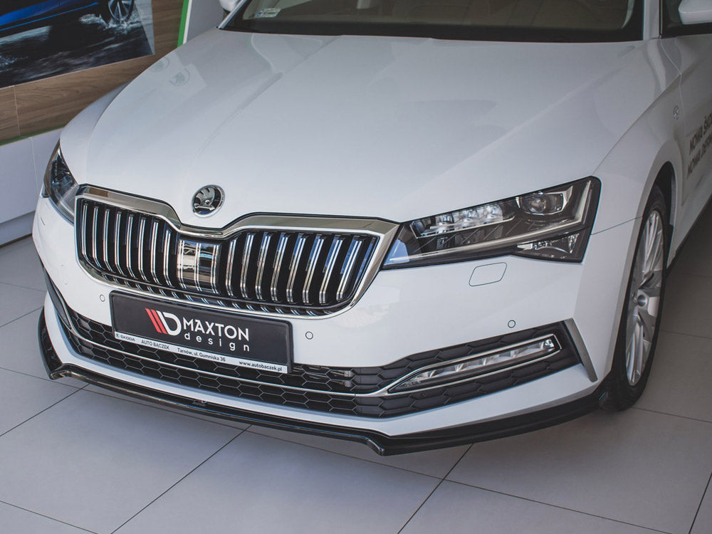 Front Splitter V.1 compatible with Skoda Superb Mk3 FL (2019-)