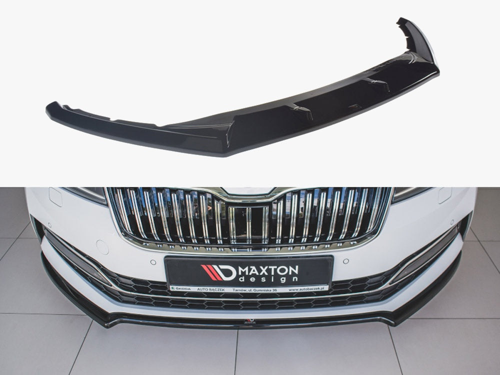 Front Splitter V.2 compatible with Skoda Superb Mk3 FL (2019-)