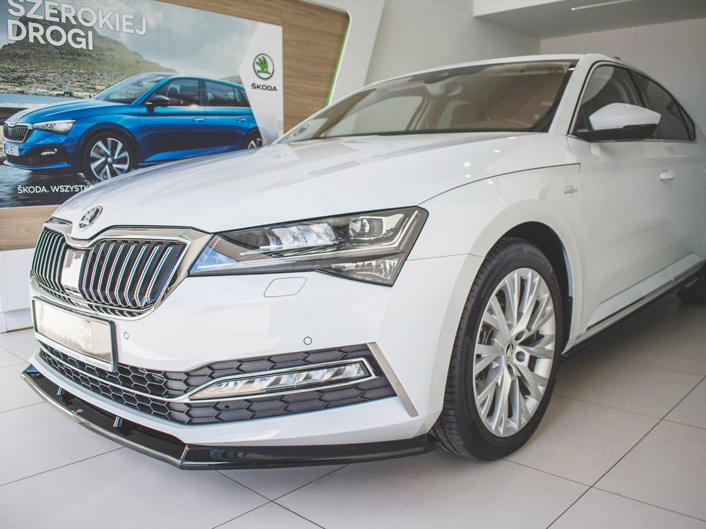 Front Splitter V.2 compatible with Skoda Superb Mk3 FL (2019-)