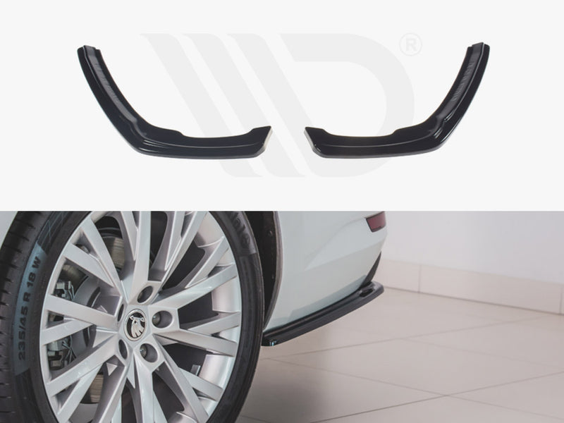 Rear Side Splitters Skoda Superb Mk3 FL Hatchback / Estate (2019-)