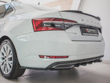 Rear Side Splitters compatible with Skoda Superb Liftback / Estate Mk3 Facelift
