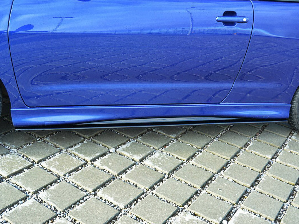 Side Skirts Splitters compatible with SEAT Ibiza Mk2 Cupra Facelift (1999-2002) - Carbon Look