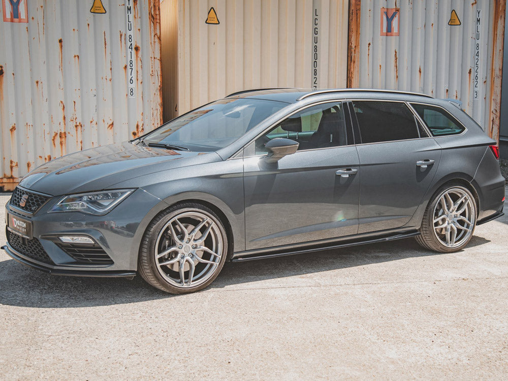 Side Skirts Diffusers V.5 compatible with SEAT Leon Mk3 Cupra / FR Facelift