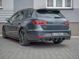 Rear Diffuser compatible with SEAT Leon Mk3 Cupra ST - Carbon Look