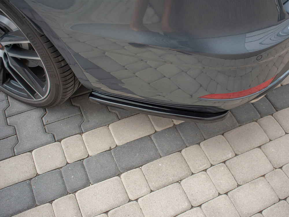 Rear Side Splitters V1 compatible with SEAT Leon Mk3.5 Cupra ST (2017-) - Carbon Look