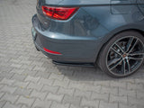Rear Side Splitters V1 compatible with SEAT Leon Mk3.5 Cupra ST (2017-) - Carbon Look