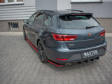 Rear Side Splitters V.4 compatible with SEAT Leon Cupra Mk3 FL Sportstourer