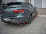 Rear Side Splitters V.4 compatible with SEAT Leon Cupra Mk3 FL Sportstourer