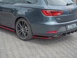 Rear Side Splitters V.4 compatible with SEAT Leon Cupra Mk3 FL Sportstourer