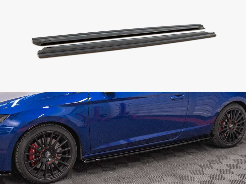 Side Skirts Splitters compatible with SEAT Leon Cupra/ FR SC Mk3/ Mk3 Facelift (2013-2019)