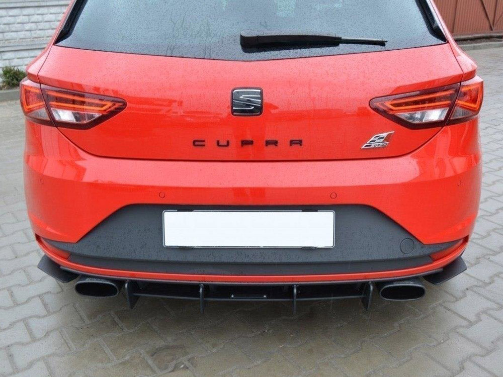 Rear Diffuser &amp; Rear Side Splitters compatible with SEAT Leon Mk3 Cupra
