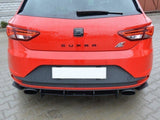 Rear Diffuser &amp; Rear Side Splitters compatible with SEAT Leon Mk3 Cupra