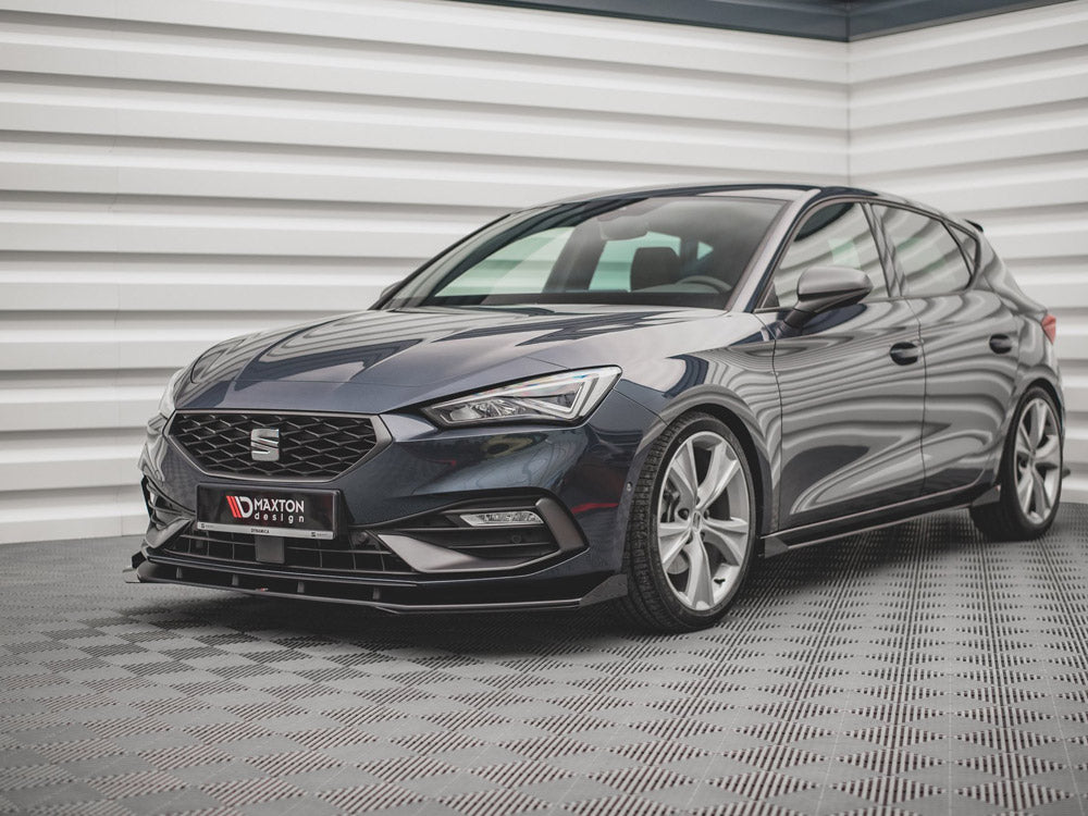 Street PRO Front Splitter + Flaps compatible with SEAT Leon FR Mk4