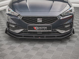 Street PRO Front Splitter + Flaps compatible with SEAT Leon FR Mk4