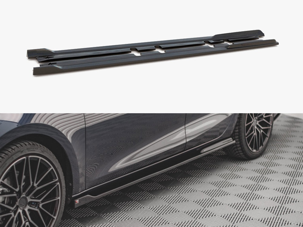 Side Skirts Diffusers V.2 compatible with SEAT Leon FR ST / Hatchback Mk4 / CUPRA Leon ST / Hatchback Mk1 / Mk1 Facelift