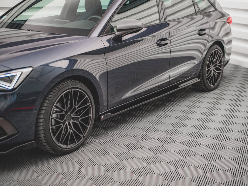 Side Skirts Diffusers V.2 compatible with SEAT Leon FR ST / Hatchback Mk4 / CUPRA Leon ST / Hatchback Mk1 / Mk1 Facelift