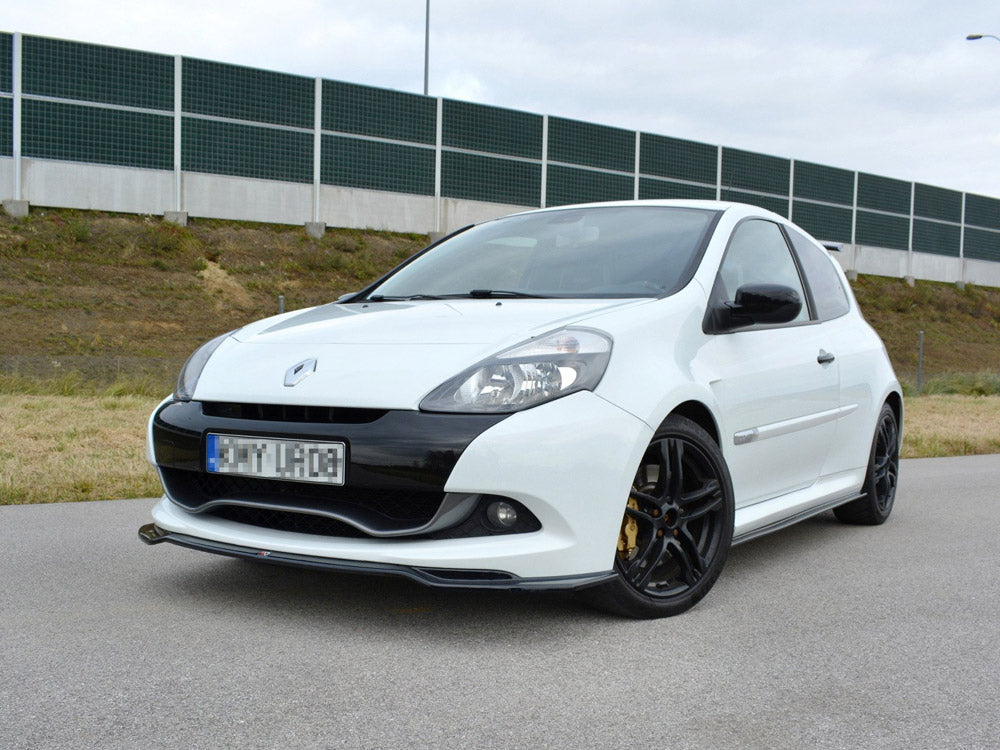 Front Splitter V.1 compatible with Renault CLIO Mk3 RS Facelift (2009-2012)