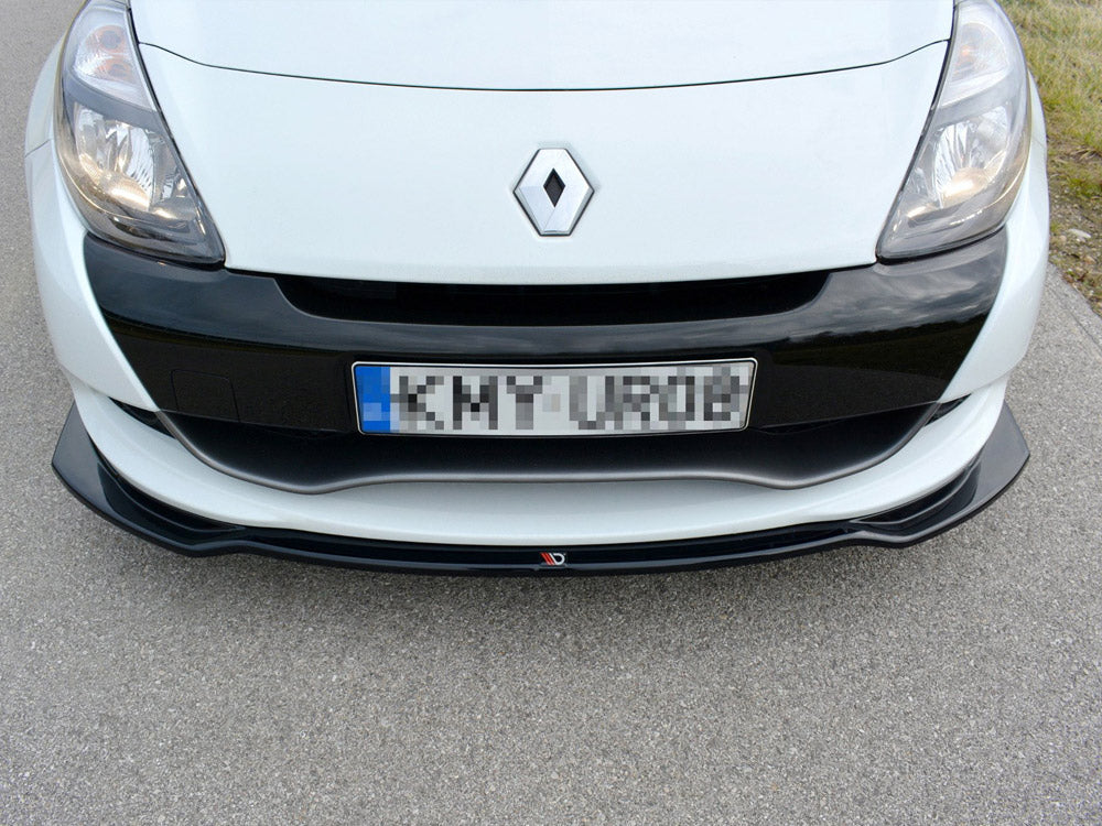 Front Splitter V.1 compatible with Renault CLIO Mk3 RS Facelift (2009-2012)